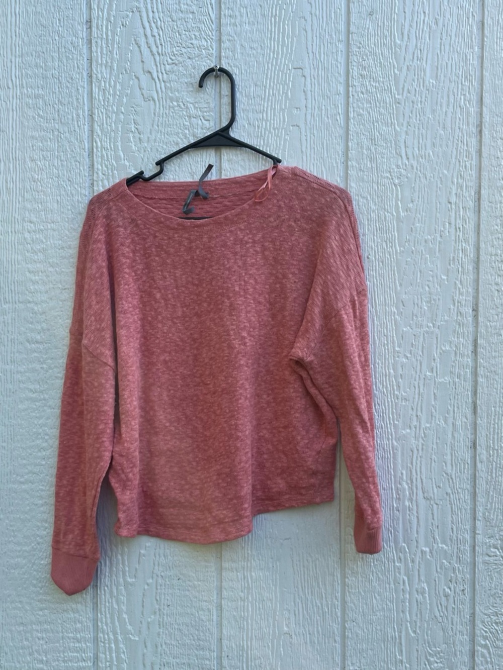Anthropologie Heathered Rose Long-Sleeve Crewneck Pullover sz large